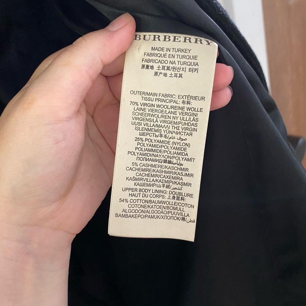 COPY - Burberry Brit Women’s Wool Peacoat - Picture 3 of 3